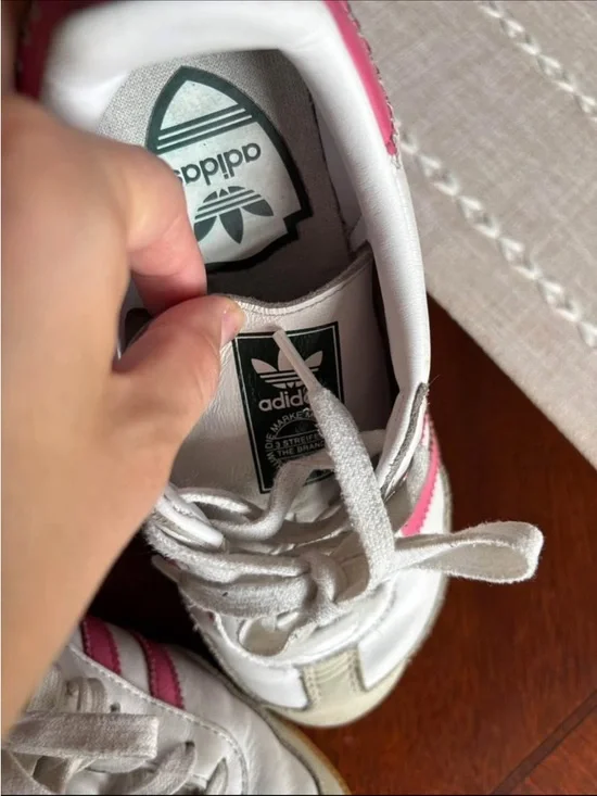 adidas Samba OG Rose Tone Women’s Sneakers - White & Pink - Picture 6 of 9